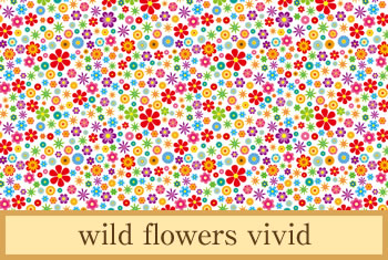 デザイナーズ障子紙　wild flowers vivid