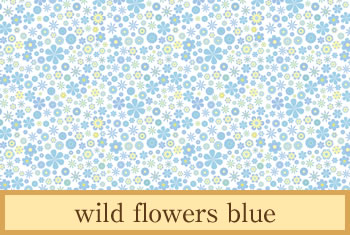 デザイナーズ障子紙　wild flowers blue